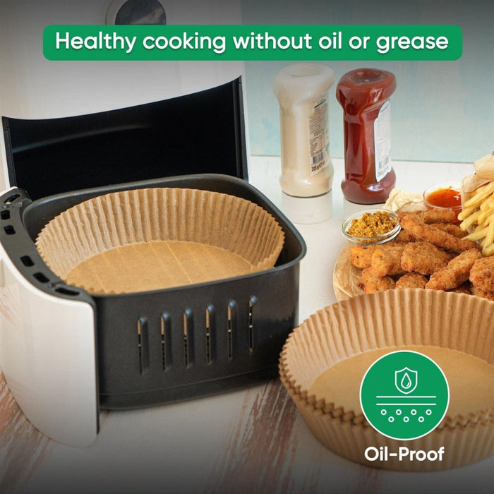 100pc Air Fryer Round Disposable Non-Stick Liner - 16cm/6.3in Baking Image 7