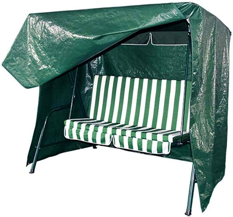 MAXPERKX 3 Seater Waterproof Garden Hammock Swinging Swing Rain Cover Protection Hood Image 1