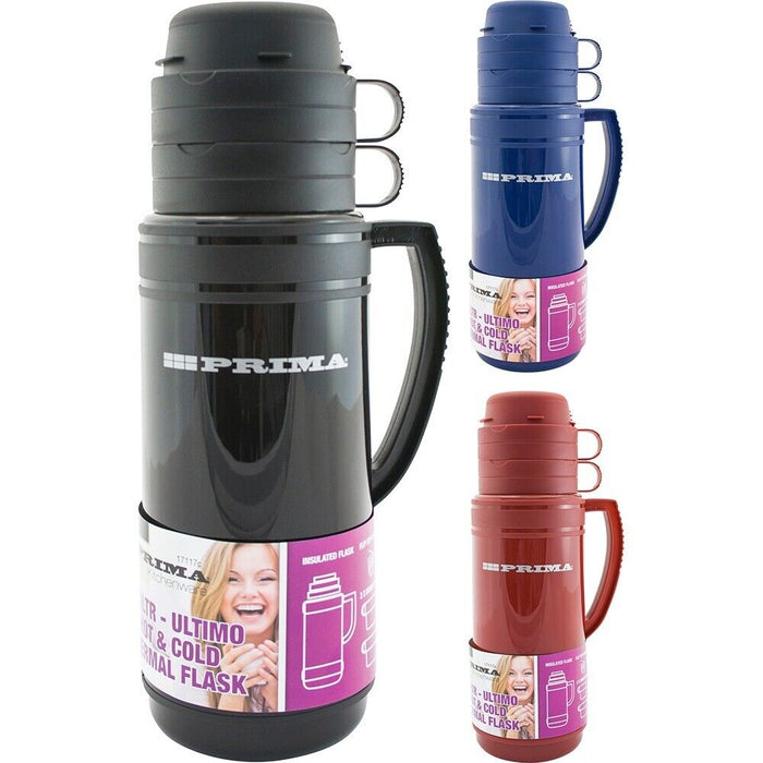 1.8L Thermos Vacuum Flask - Hot & Cold Drink Mug for Camping Image 1