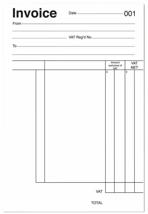 (2 Pack) A5 Invoice Book With Carbon Sheet - Full Size 1-80 Pages - UK Seller