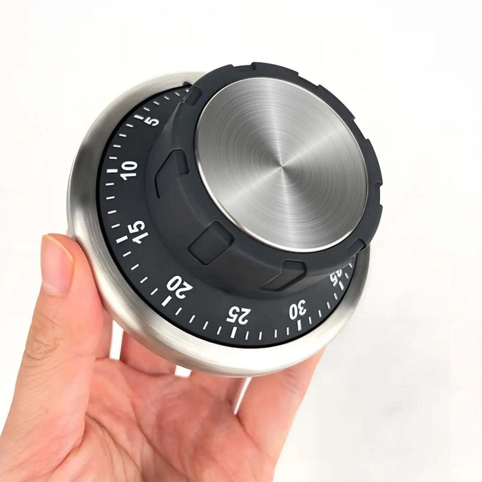 Magnetic Mechanical Kitchen Timer Stainless Steel Chef Cooking Baking Loud Alarm