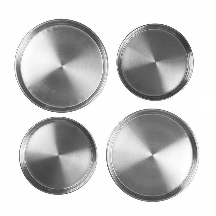 Set of 4 Stainless Steel Hob Cover Set Kitchen Utensils
