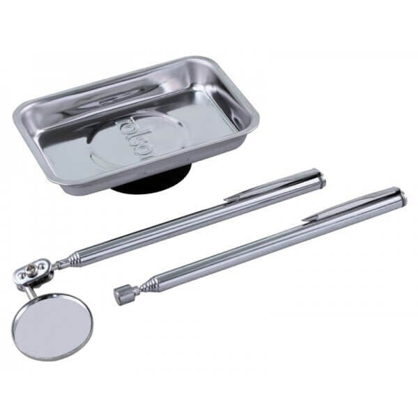 Rolson Magnetic Tray Pick-Up Mirror Jewellery Watch Repair DIY Tools Holder