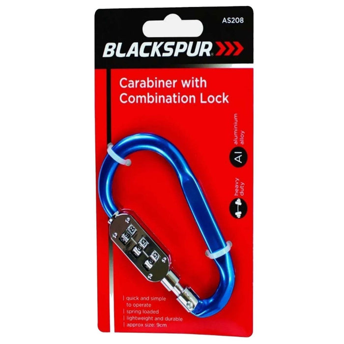 3 Digit Carabiner Security Combination Lock Padlock Luggage Bag Clip Hook D Ring