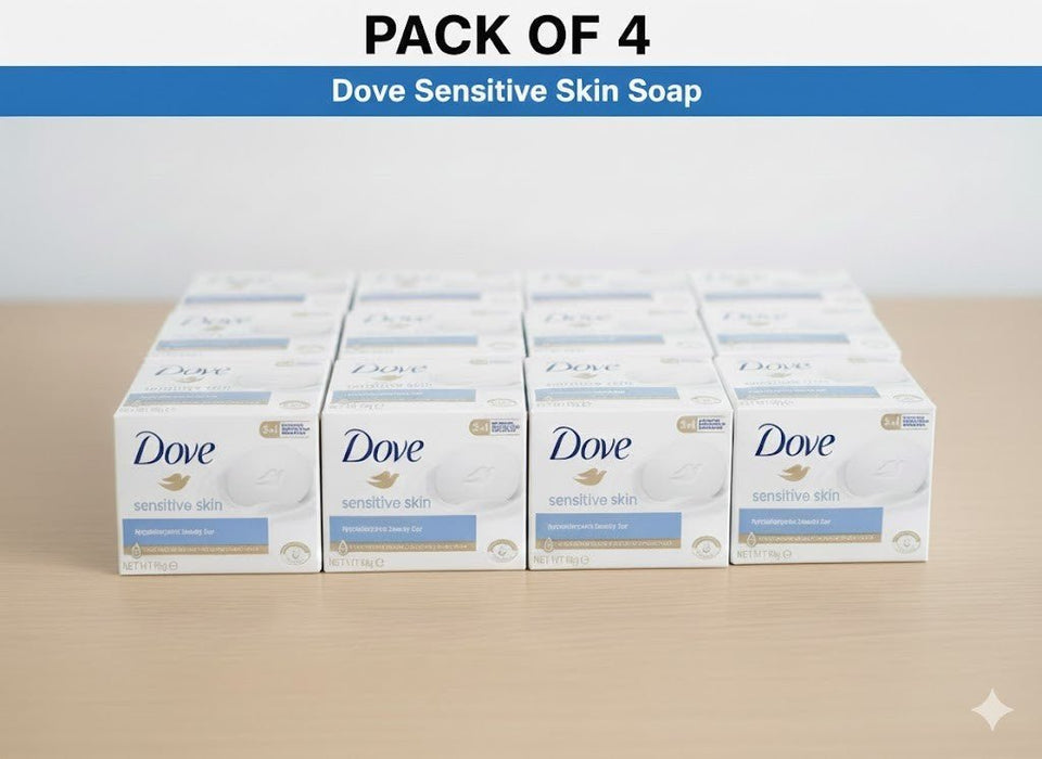 Dove Soap Sensitive Skin = 4 X 90g Bars ONLY £8.98 with FREE POSTAGE