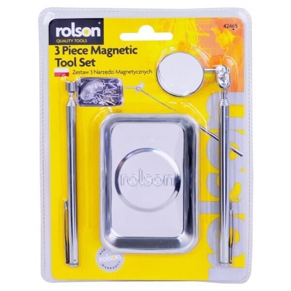 Rolson Magnetic Tray Pick-Up Mirror Jewellery Watch Repair DIY Tools Holder