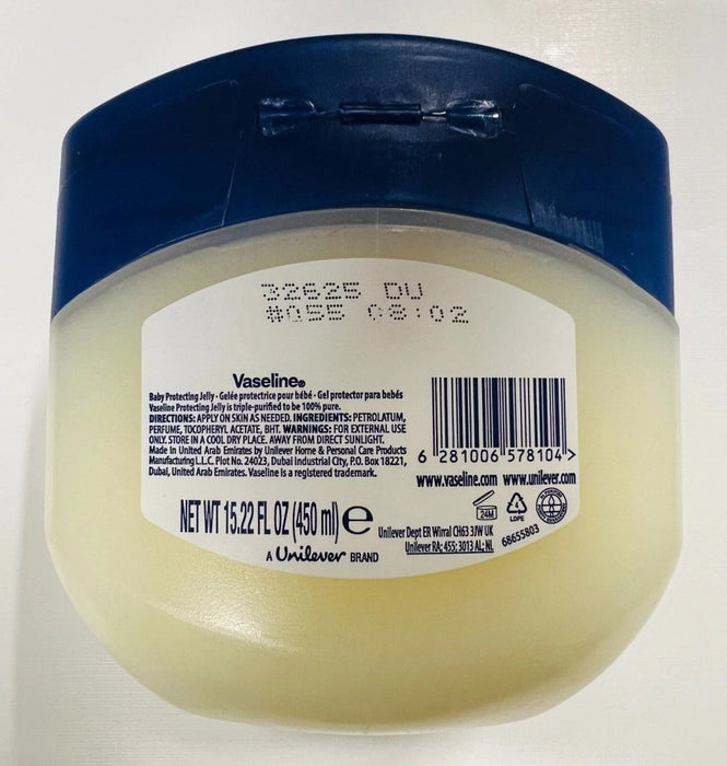4 X Vaseline Baby Protecting Petroleum Jelly(Pediatrically Approved) 450ml.