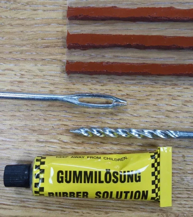 Tire Repair Kit Motorcycle Car Van Tubeless Tyre Puncture Tool Plug Emergency