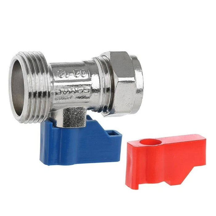 Washing Machine Tap 15mm x 3/4" Inch Chrome Plated Plumbing Valve Appliance