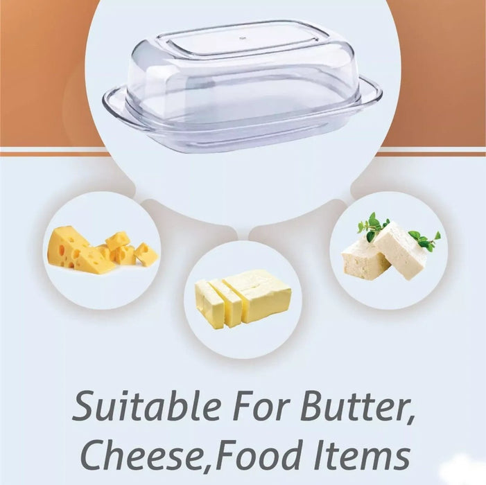 Butter Dish with Lid Storage Kitchen Clear Butter Dish Serving Container UK