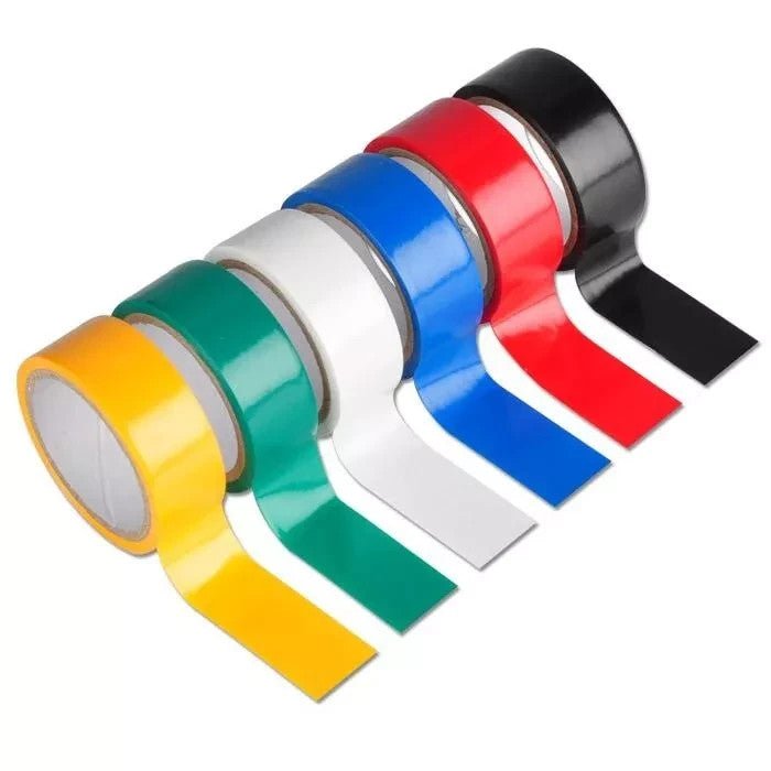 Coloured Electrical Insulating Tape PVC 6pcs Flame Retardant Insulation Tapes