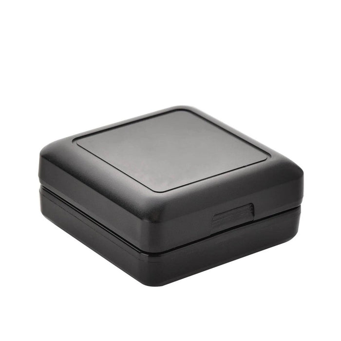 Widdop Black Quartz Travel Alarm Clock with Black Case - Holiday / Travelling