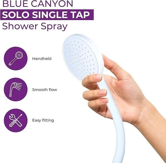Double Tap Bath Sink Shower Head Hose Spray Pipe Tub Attachment