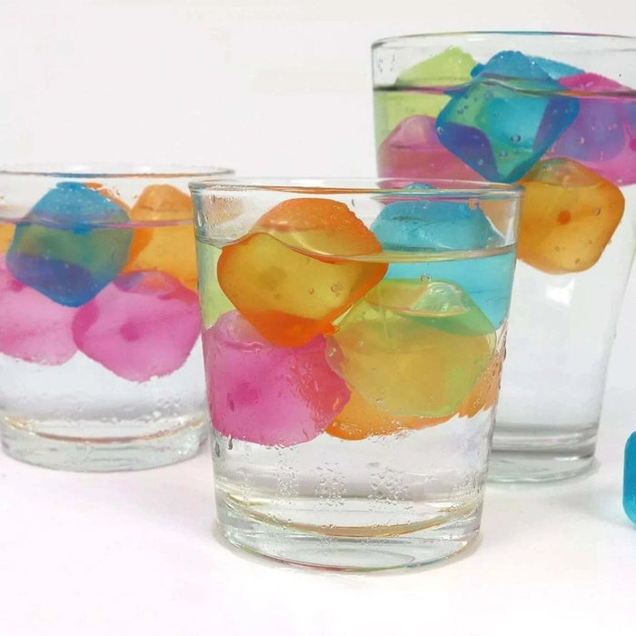 20/40/60 Reusable Ice Cubes Coloured Cold Drinks Freezer Blocks Pitcher Cooler