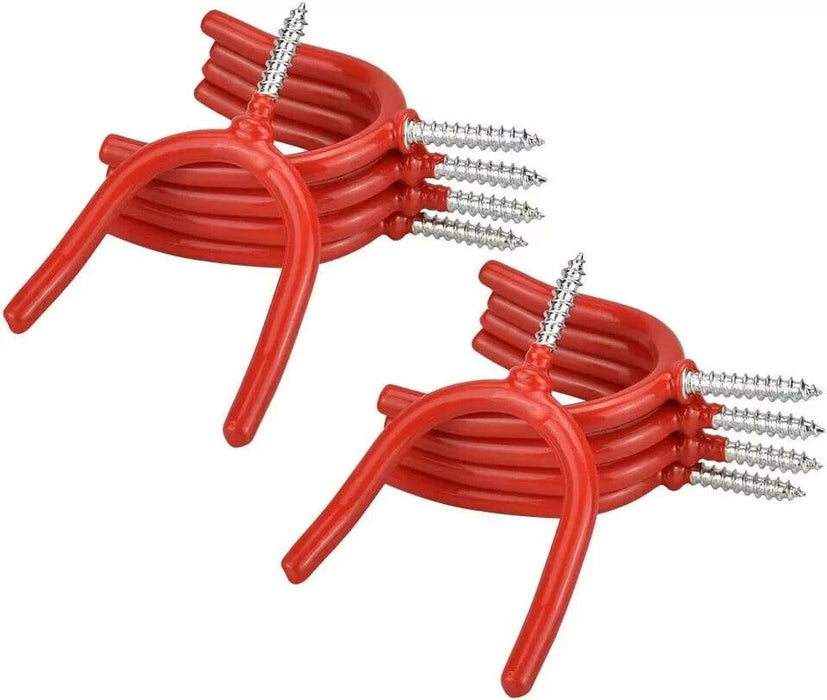 6 x Tool Hook Set Garage Shed Tools Storage Hanging Hooks Holder Indoor Screw