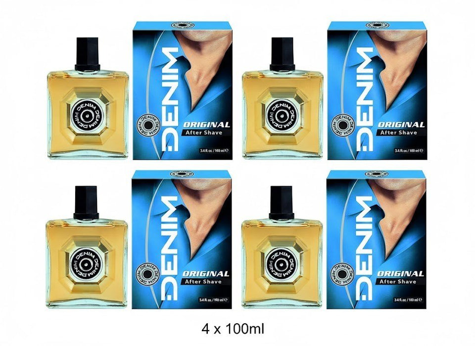 4 X Denim After Shave Lotion 100ml Each