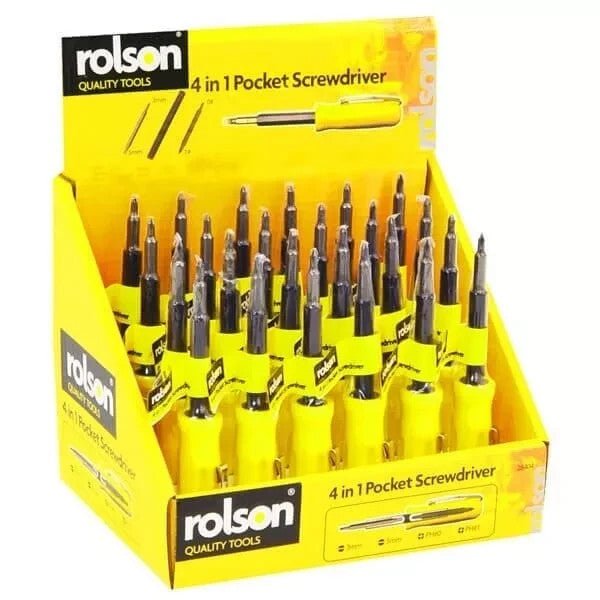 Rolson 4 in 1 Pocket Screwdriver 28404