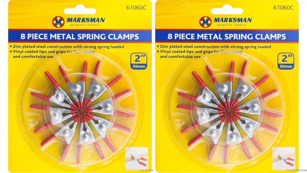 16 MINI CLIPS RED SMALL METAL SPRING CLAMP GRIP TARP SET CRAFT MODEL MAKING HOLD