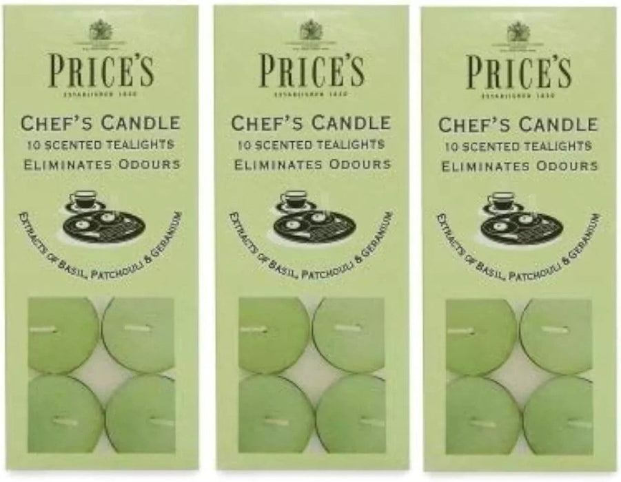Prices Chef's Tealights Candles 30pk - Scented Eliminate Cooking Odours Smells