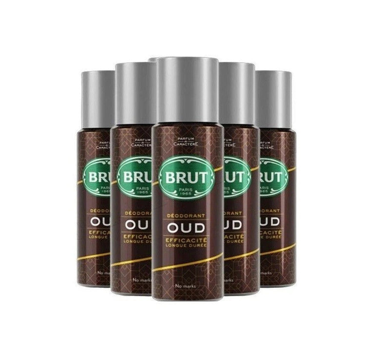 BRUT OUD Men's Deodorant Spray 200ml - Long-Lasting Body Spray - Authentic UK