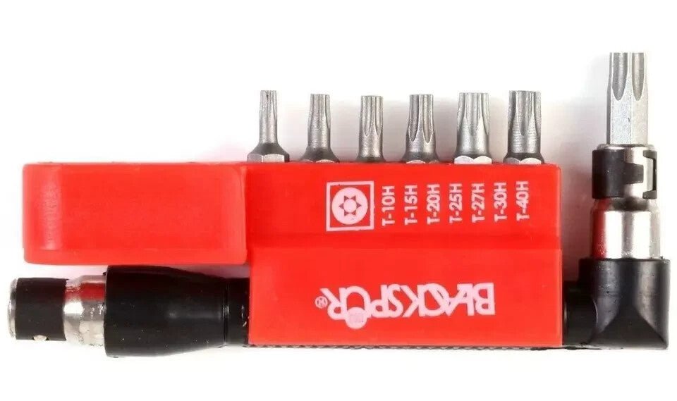 9 PCs Offset Tamper Proof Bit Set Torx  Security Screw Holder Screwdriver Set