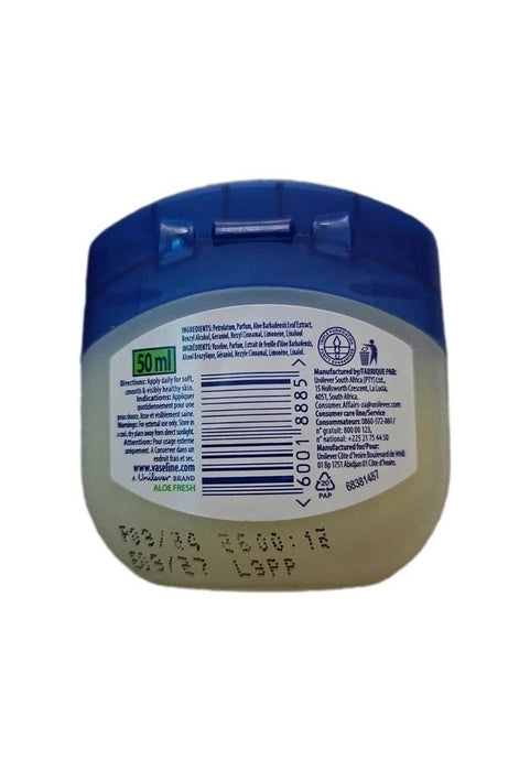 2x Vaseline Blueseal Light Natural Skin Petroleum Jelly Aloe Fresh 50ml
