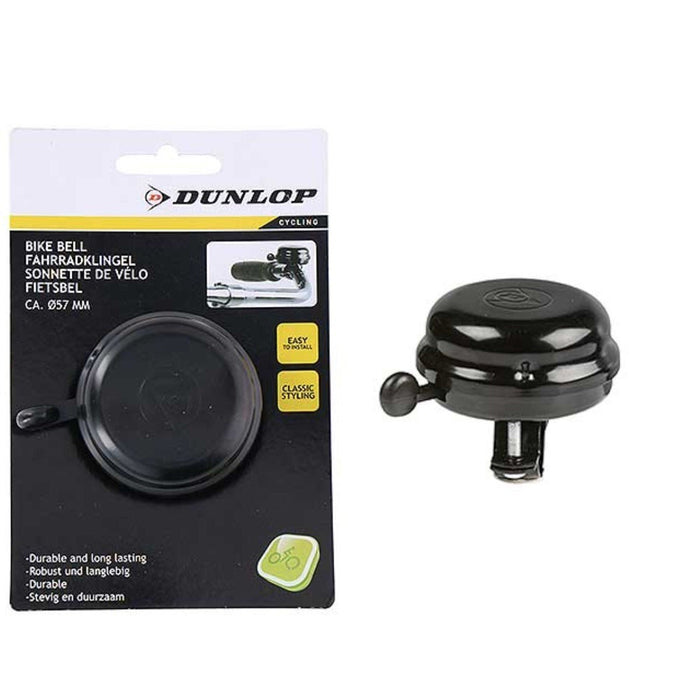 Dunlop Bike Bicycle Ring Bell Alarm Handlebar Loud Black Mountain