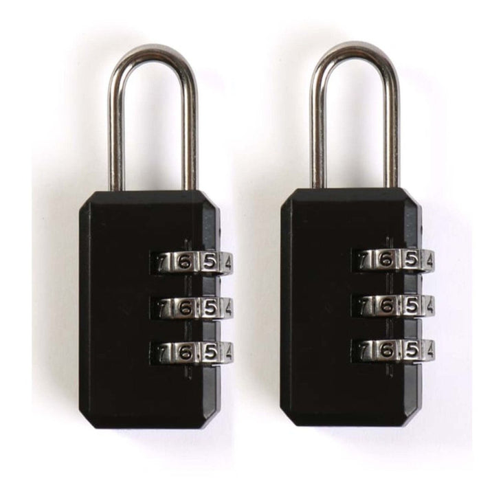 3pcs Combination Lock 20mm 3 Digit Luggage Suitcase Travel Security Padlock Set.