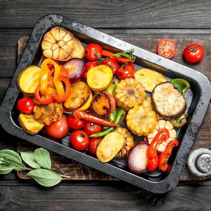 42cm Extra Large Rectangular Non Stick Baking Oven Roasting Tray Cooking Tin Pan