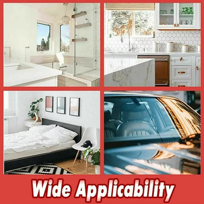 Window Squeegee Glass Wiper Cleaning Blade Shower Screen Mirror Floor Bathroom