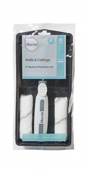 Harris Seriously Good 4" Walls & Ceilings Medium Pile Mini Roller Sleeves Set