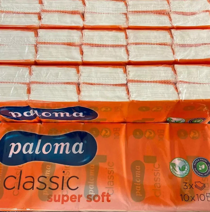 Bulk 400 Pocket Tissues - 40x10 Packs 3-Ply - Soft Strong Handy Size UK
