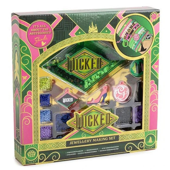 Kids Wicked Movie Wizard Of Oz Jewellery Charm Friendship Bracelet Making Set