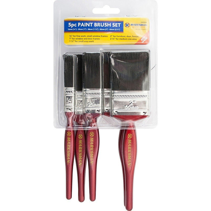 5 PACK PAINT BRUSH FINE BRUSHES SET ADVANCED BRISTLES DECORATING DIY PAINTING