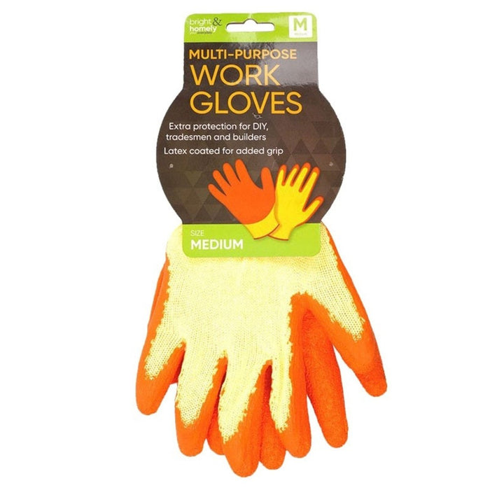 1 Pair Multi Purpose Grip Work Safety Gloves Builders Gardening Hand Protection.