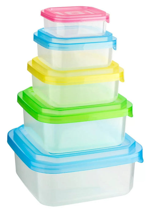 Premium Stackable Food Storage Containers Lid Plastic Tupperware Plastic