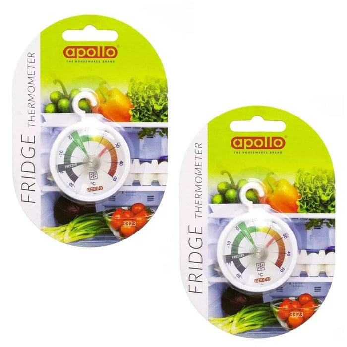 Fridge Freezer Thermometer 2 Pack Hanging Temperature Gauge Refrigerator
