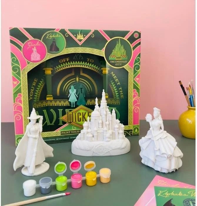 Wicked: For Good Giant Paint Your Own Glinda Elphaba Oz City Model Craft Set Toy