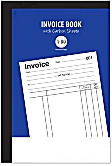 Invoice Book - Invoices Record Sales Receipt Purchases Business Estimate 80 Page