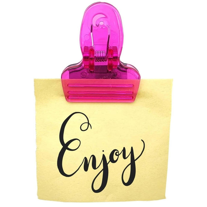 5pcs Set Fridge Magnectic Message Board Clip Sealing Clamp Metal Clip Colours UK