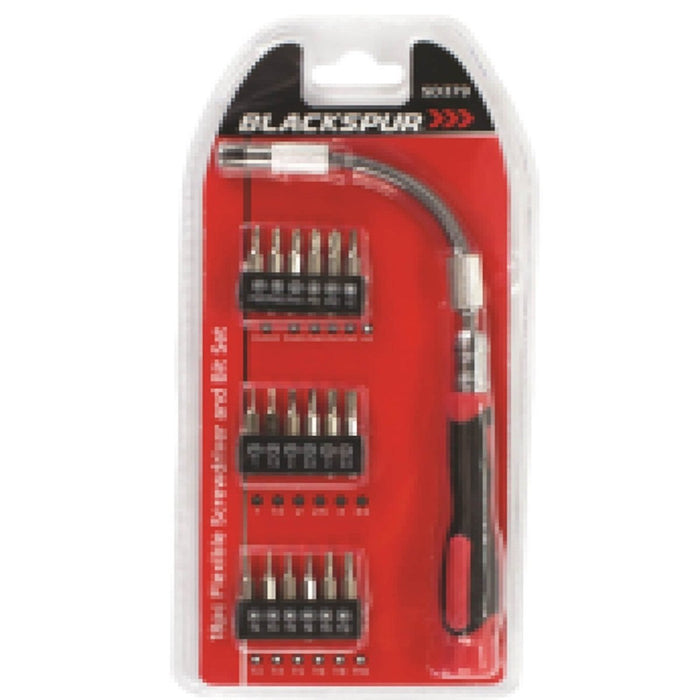 18pcs Flexible Shaft Screwdriver And Flat Star/Cross Bits Set Carbon Steel