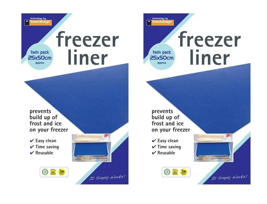 4x Freezer Drawer Shelf Defrost Liners Mats - Prevents Build Up Ice & Frost