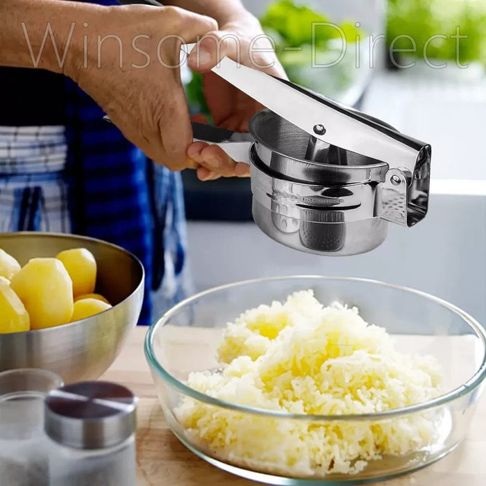 Stainless Steel Potato Ricer Masher Hand Held Puree Vegetable Fruit Maker