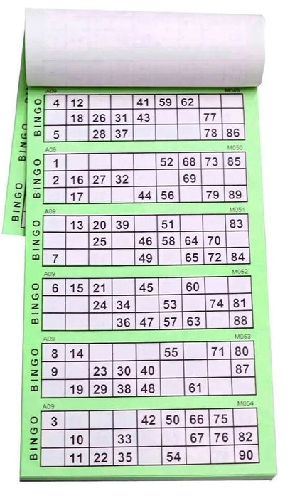 2 x Jumbo Bingo Book Pad of 600 Tickets 6 To View All Colours Security Coded