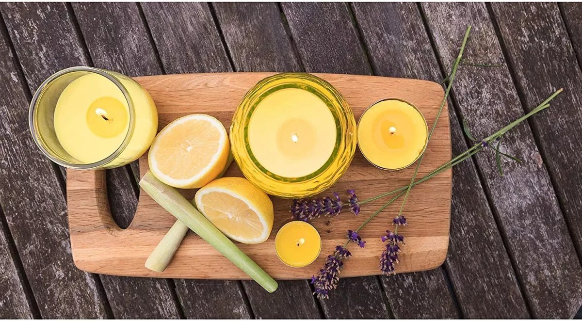 25x Citronella Tea Light Candles - Garden Home Mosquito Insect Repellent