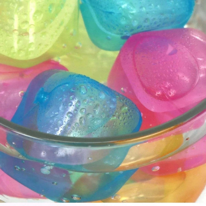 60 Pcs Reusable Ice Cubes freezer Multicolour Cold Drink Cooler Block Party