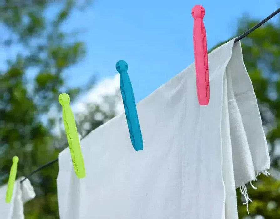 96-144 Strong Dolly Pegs | Durable Plastic Laundry Washing Clothes Line Coloured