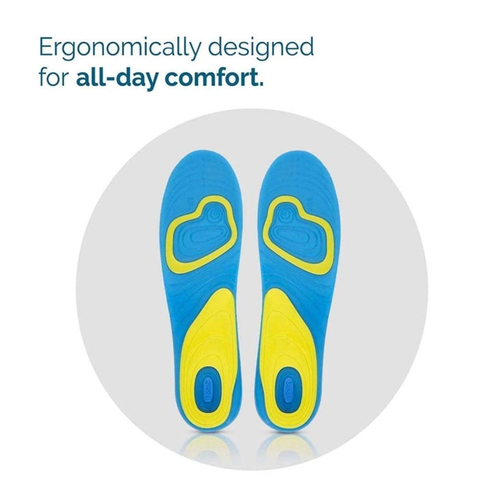 Gel Insole Shoe Boots Inserts Orthotic Arch Support Pad Shock Absorption Insoles