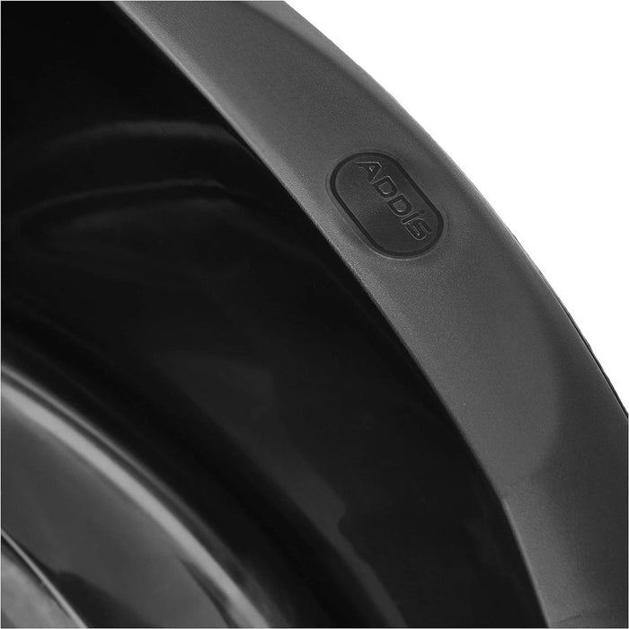 Addis Rectangular Washing Up Bowl, Soft Black, 9.5 Litre