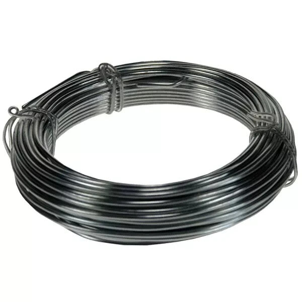 20 Metres Garden Wire Plant &Tree Tying Extra Strong Galvanised Rust Proof 1.2mm